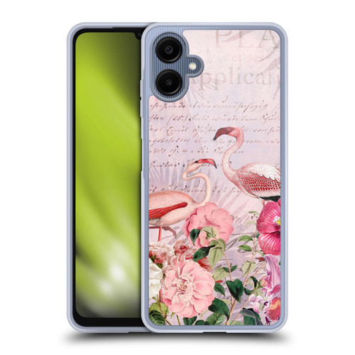 LebensArt Birds And Floral Flamingo Paradise Soft Gel Case for Samsung Galaxy A06 4G / 5G