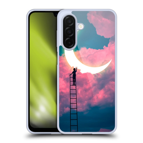 Dave Loblaw Sci-Fi And Surreal Boy Painting Moon Clouds Soft Gel Case for Samsung Galaxy A26 5G
