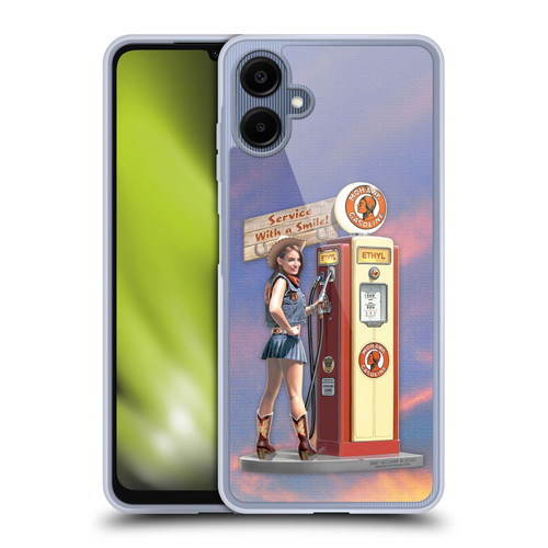 Larry Grossman Retro Collection Gasoline Girl Soft Gel Case for Samsung Galaxy A06 4G / 5G
