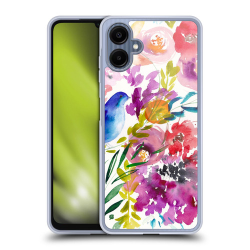 Mai Autumn Floral Garden Bluebird Soft Gel Case for Samsung Galaxy A06 4G / 5G