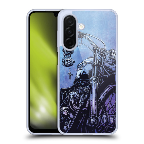 David Lozeau Skeleton Grunge Motorcycle Soft Gel Case for Samsung Galaxy A26 5G