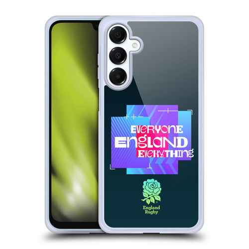 England Rugby Union This Rose Means Everything Slogan in Black Soft Gel Case for Samsung Galaxy A16 5G & MagSafe