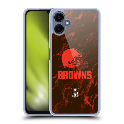 NFL Cleveland Browns Graphics Coloured Marble Soft Gel Case for Samsung Galaxy A06 4G / 5G