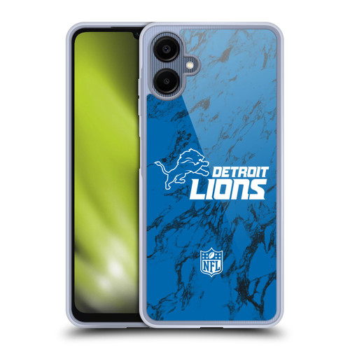 NFL Detroit Lions Graphics Coloured Marble Soft Gel Case for Samsung Galaxy A06 4G / 5G