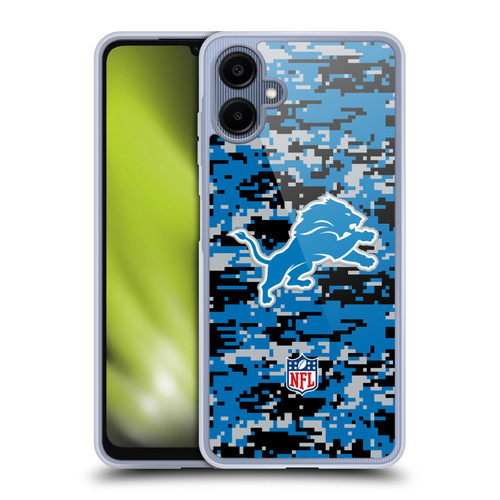 NFL Detroit Lions Graphics Digital Camouflage Soft Gel Case for Samsung Galaxy A06 4G / 5G