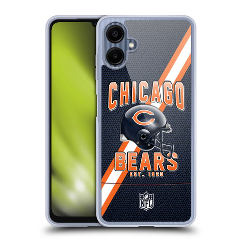 NFL Chicago Bears Logo Art Football Stripes Soft Gel Case for Samsung Galaxy A06 4G / 5G