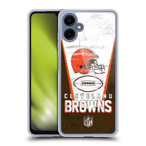 NFL Cleveland Browns Logo Art Banner Soft Gel Case for Samsung Galaxy A06 4G / 5G