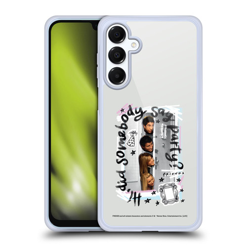 Friends TV Show Doodle Art Somebody Say Party Soft Gel Case for Samsung Galaxy A16 5G & MagSafe