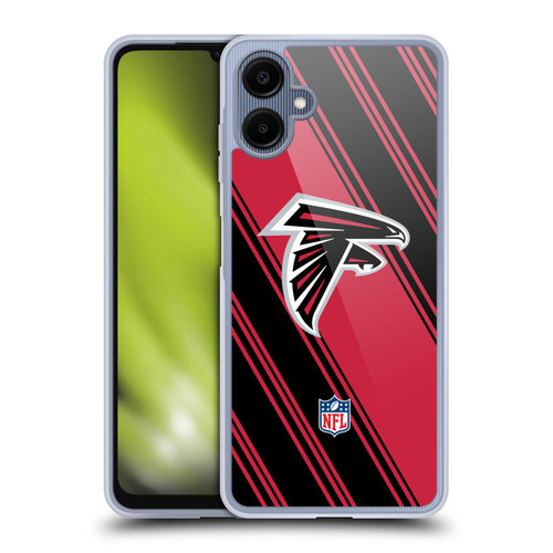 NFL Atlanta Falcons Artwork Stripes Soft Gel Case for Samsung Galaxy A06 4G / 5G