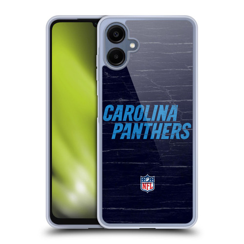 NFL Carolina Panthers Logo Distressed Look Soft Gel Case for Samsung Galaxy A06 4G / 5G