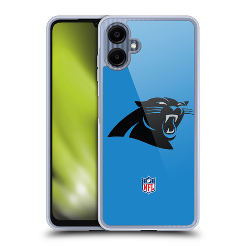 NFL Carolina Panthers Logo Plain Soft Gel Case for Samsung Galaxy A06 4G / 5G