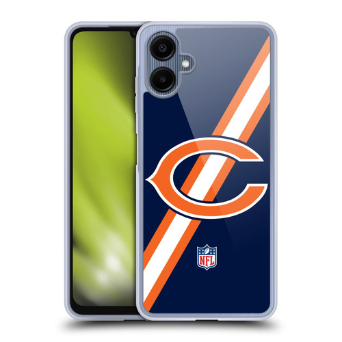 NFL Chicago Bears Logo Stripes Soft Gel Case for Samsung Galaxy A06 4G / 5G