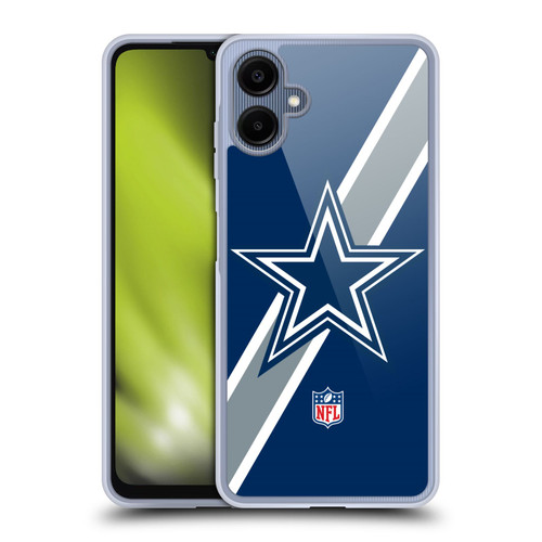 NFL Dallas Cowboys Logo Stripes Soft Gel Case for Samsung Galaxy A06 4G / 5G