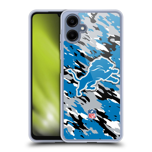 NFL Detroit Lions Logo Camou Soft Gel Case for Samsung Galaxy A06 4G / 5G