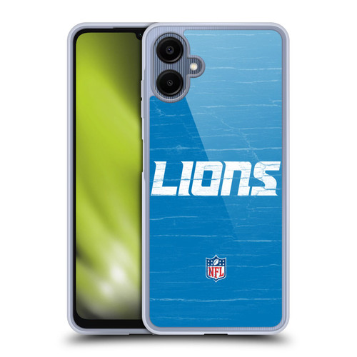 NFL Detroit Lions Logo Distressed Look Soft Gel Case for Samsung Galaxy A06 4G / 5G