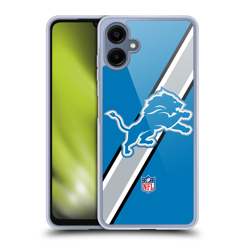 NFL Detroit Lions Logo Stripes Soft Gel Case for Samsung Galaxy A06 4G / 5G