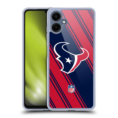 NFL Houston Texans Artwork Stripes Soft Gel Case for Samsung Galaxy A06 4G / 5G