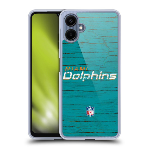 NFL Miami Dolphins Logo Distressed Look Soft Gel Case for Samsung Galaxy A06 4G / 5G