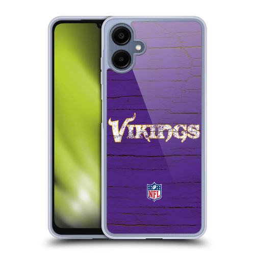 NFL Minnesota Vikings Logo Distressed Look Soft Gel Case for Samsung Galaxy A06 4G / 5G