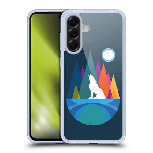 Dave Loblaw Contemporary Art Wolf Mountain With Texture Soft Gel Case for Samsung Galaxy A56 5G