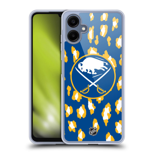 NHL Buffalo Sabres Leopard Pattern Soft Gel Case for Samsung Galaxy A06 4G / 5G