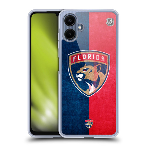 NHL Florida Panthers Half Distressed Soft Gel Case for Samsung Galaxy A06 4G / 5G