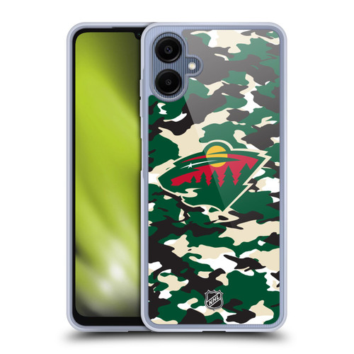 NHL Minnesota Wild Camouflage Soft Gel Case for Samsung Galaxy A06 4G / 5G