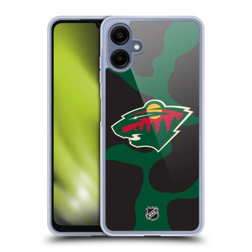 NHL Minnesota Wild Cow Pattern Soft Gel Case for Samsung Galaxy A06 4G / 5G
