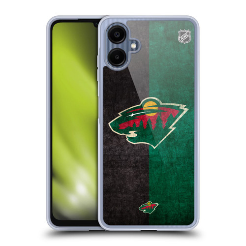 NHL Minnesota Wild Half Distressed Soft Gel Case for Samsung Galaxy A06 4G / 5G