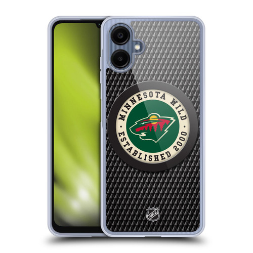NHL Minnesota Wild Puck Texture Soft Gel Case for Samsung Galaxy A06 4G / 5G