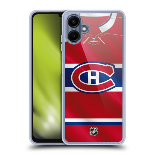 NHL Montreal Canadiens Jersey Soft Gel Case for Samsung Galaxy A06 4G / 5G