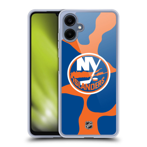 NHL New York Islanders Cow Pattern Soft Gel Case for Samsung Galaxy A06 4G / 5G