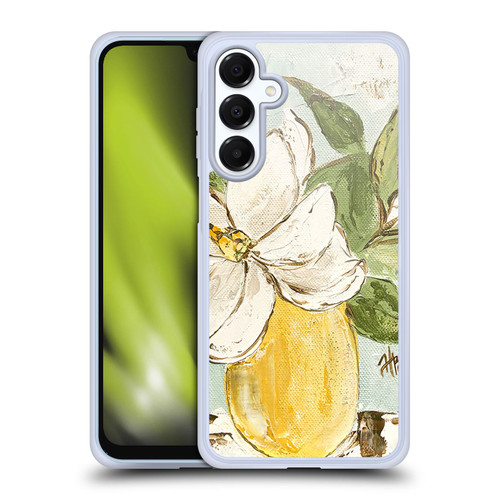 Haley Bush Floral Painting Magnolia Yellow Vase Soft Gel Case for Samsung Galaxy A16 5G & MagSafe