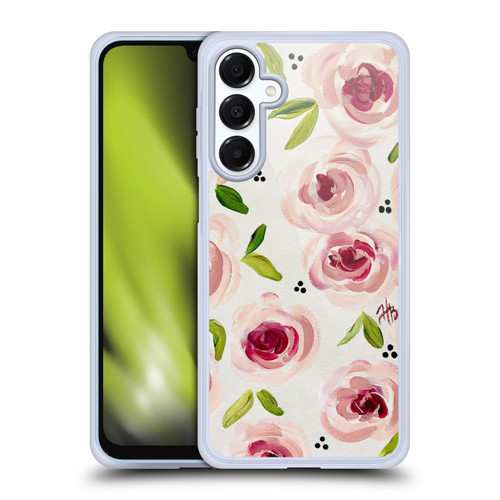 Haley Bush Floral Painting Pink Pattern Soft Gel Case for Samsung Galaxy A16 5G & MagSafe