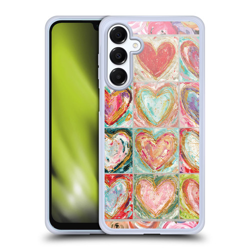Haley Bush Pattern Painting Hearts Soft Gel Case for Samsung Galaxy A16 5G & MagSafe