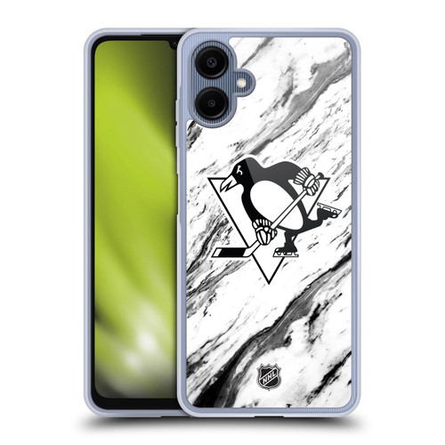 NHL Pittsburgh Penguins Marble Soft Gel Case for Samsung Galaxy A06 4G / 5G