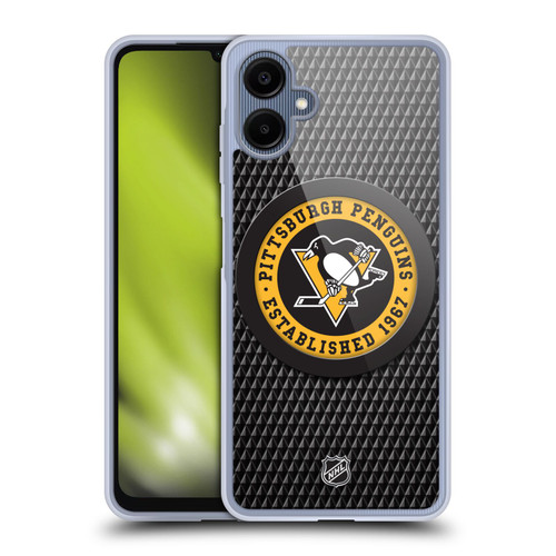 NHL Pittsburgh Penguins Puck Texture Soft Gel Case for Samsung Galaxy A06 4G / 5G