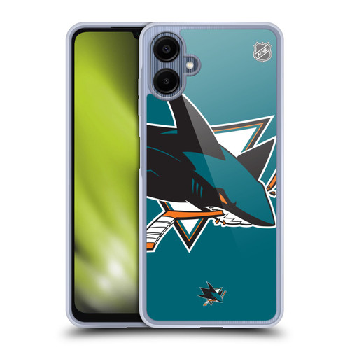 NHL San Jose Sharks Oversized Soft Gel Case for Samsung Galaxy A06 4G / 5G