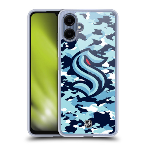 NHL Seattle Kraken Camouflage Soft Gel Case for Samsung Galaxy A06 4G / 5G