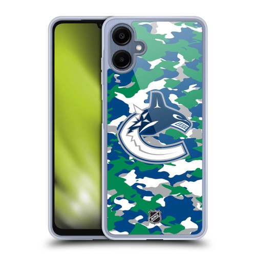 NHL Vancouver Canucks Camouflage Soft Gel Case for Samsung Galaxy A06 4G / 5G