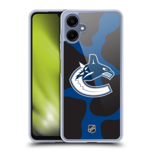 NHL Vancouver Canucks Cow Pattern Soft Gel Case for Samsung Galaxy A06 4G / 5G