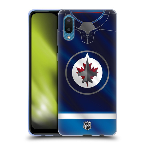 NHL Winnipeg Jets Jersey Soft Gel Case for Samsung Galaxy A02/M02 (2021)
