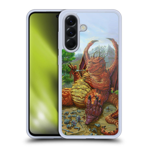 Ed Beard Jr Dragons Lunch With A Toothpick Soft Gel Case for Samsung Galaxy A56 5G