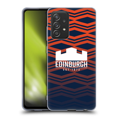 Edinburgh Rugby Graphics Pattern Gradient Soft Gel Case for Samsung Galaxy A52 / A52s / 5G (2021)
