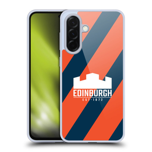 Edinburgh Rugby Logo Art Diagonal Stripes Soft Gel Case for Samsung Galaxy A36 5G