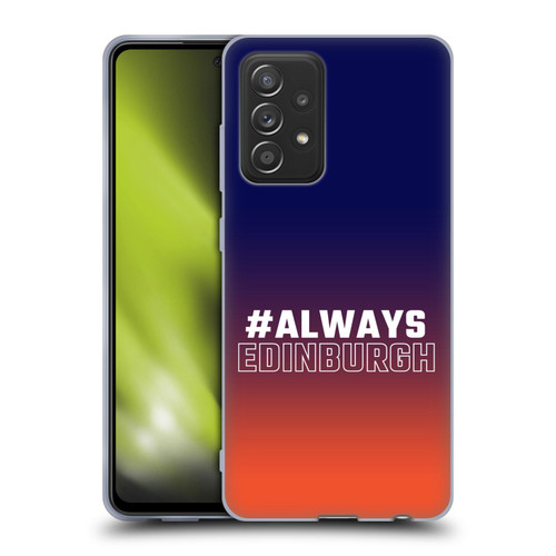 Edinburgh Rugby Logo 2 Gradient Edinburgh Soft Gel Case for Samsung Galaxy A52 / A52s / 5G (2021)