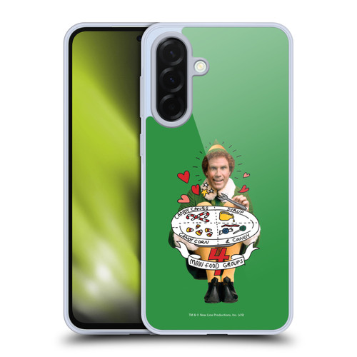 Elf Movie Graphics 2 Buddy Food Groups Soft Gel Case for Samsung Galaxy A36 5G