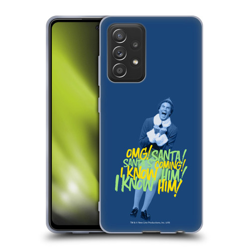 Elf Movie Graphics 2 Santa I Know Him Soft Gel Case for Samsung Galaxy A52 / A52s / 5G (2021)
