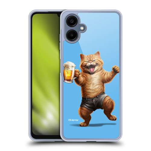 P.D. Moreno Furry Fun Artwork Cat Beer Soft Gel Case for Samsung Galaxy A06 4G / 5G