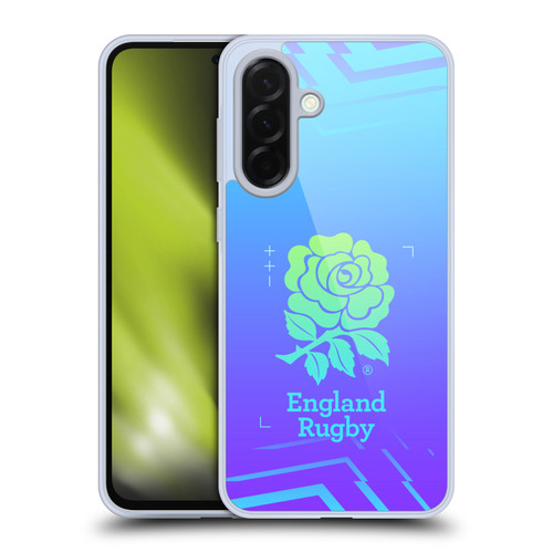 England Rugby Union This Rose Means Everything Logo in Purple Soft Gel Case for Samsung Galaxy A36 5G